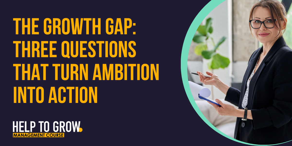 Featured image for The Growth Gap: Three Questions That Turn Ambition into Action: From good mentoring conversations to measurable growth outcomes
Many mentoring...